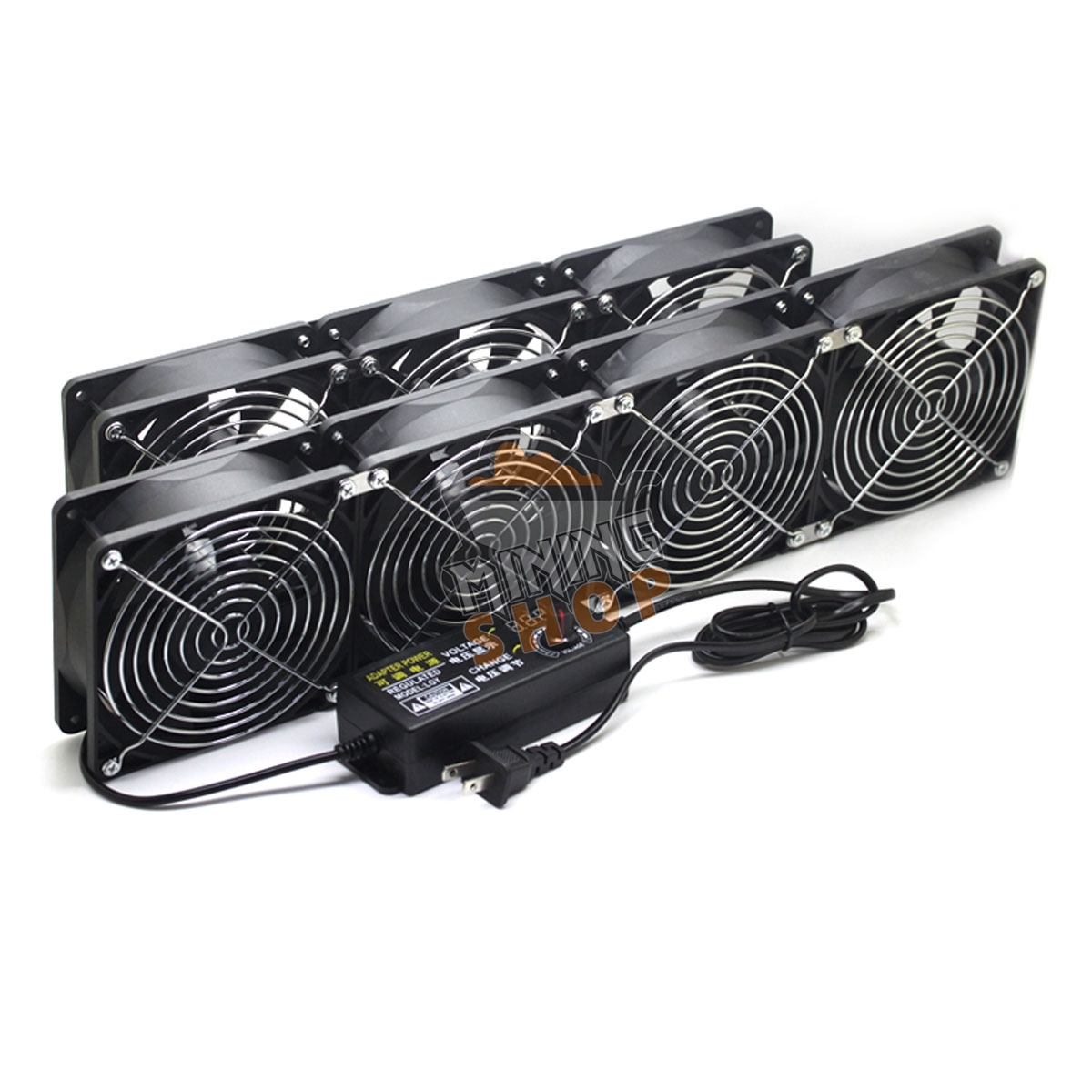 120mm 4000 rpm professional cooling fans for 8 GPU Mining rigs