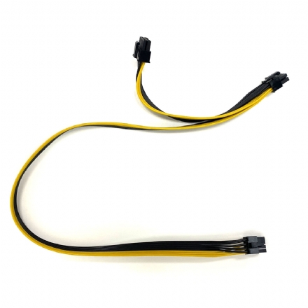 PCI E 8 PIN TO 1 X 8 (6+2) PIN and 1 X 6 PIN GRAPHICS VIDEO CARD POWER SUPPLY CABLE - pci e 8 pin to 1 x 8 62 pin and 1 x 6 pin graphics video card power supply cable - 1    - Mining Shop